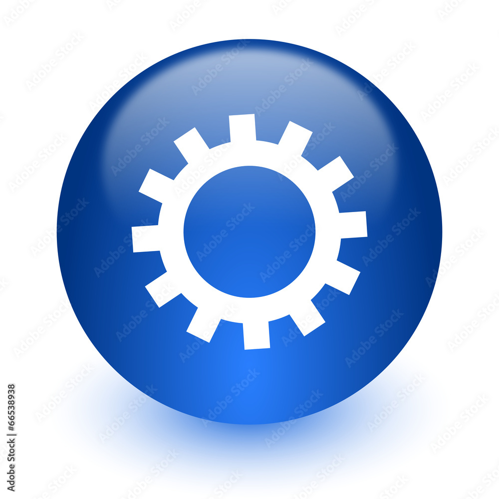 gear computer icon on white background gear computer icon on white background