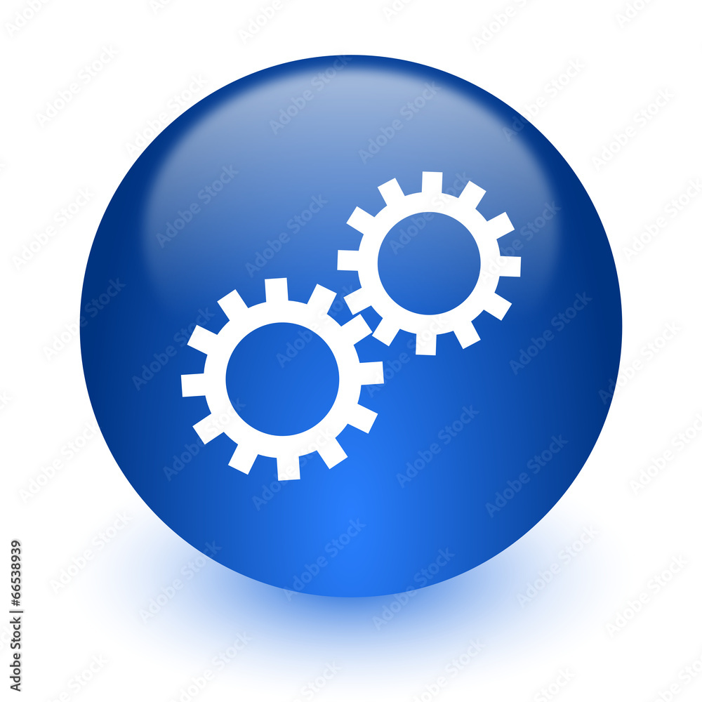 gear computer icon on white background gear computer icon on white background