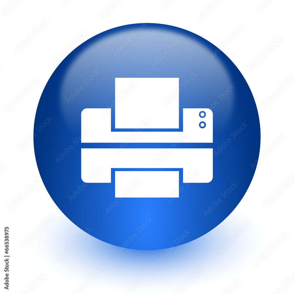 printer computer icon on white background printer computer icon on white background