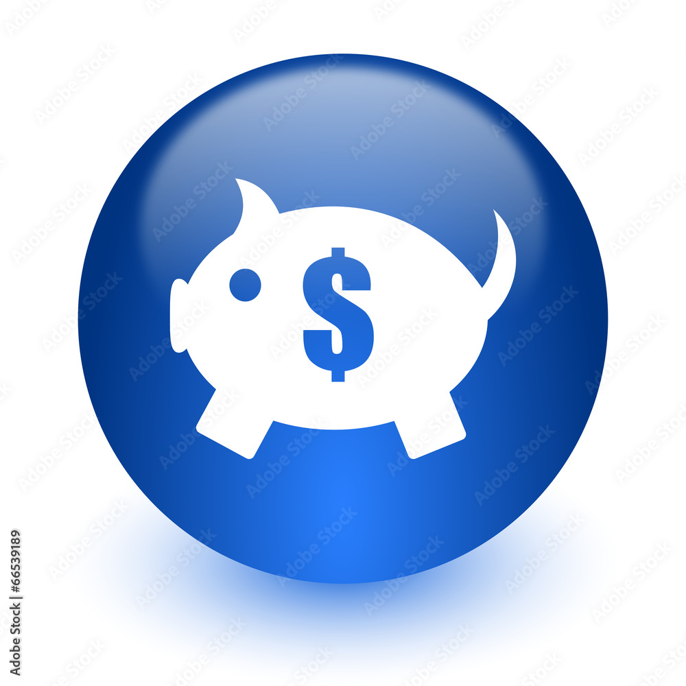 piggy bank computer icon on white background piggy bank computer icon on white background