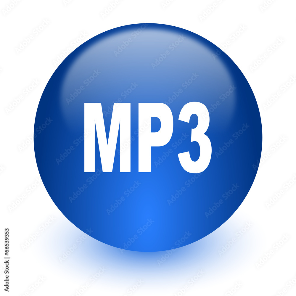 mp3 computer icon on white background mp3 computer icon on white background