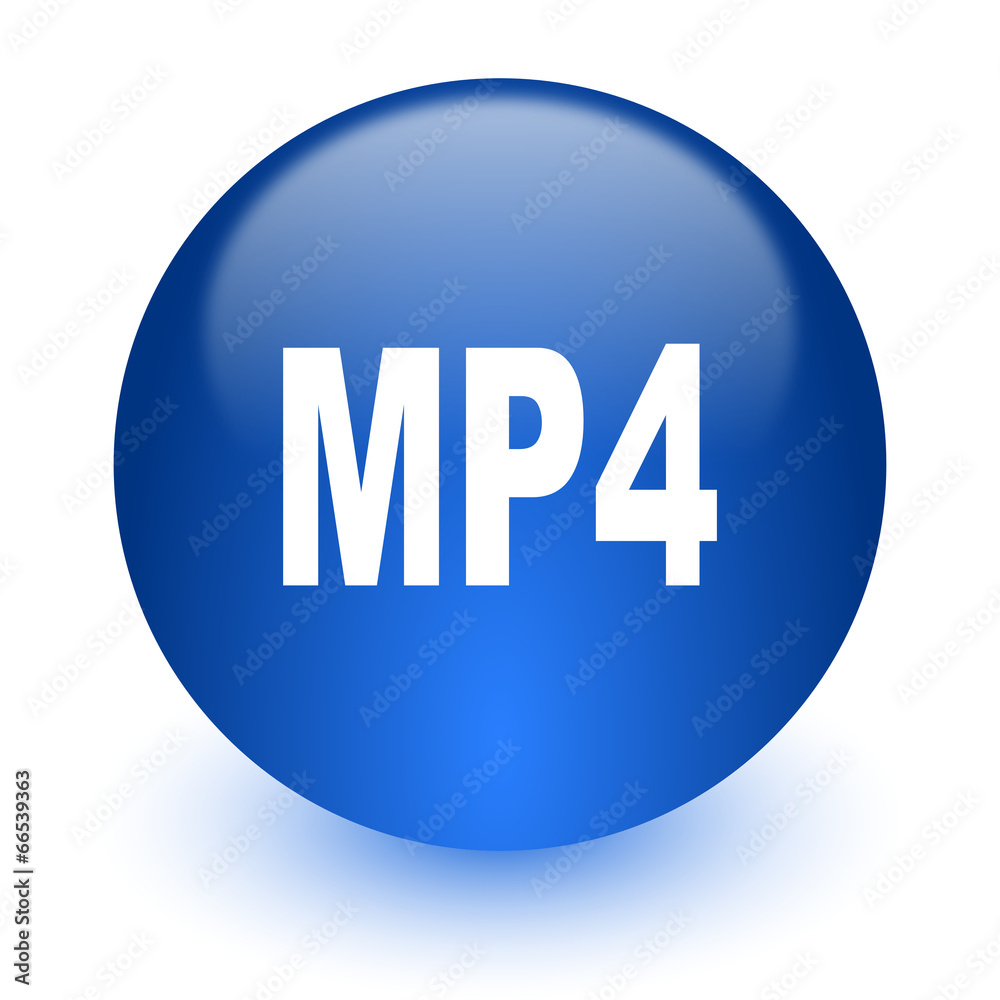 mp4 computer icon on white background mp4 computer icon on white background