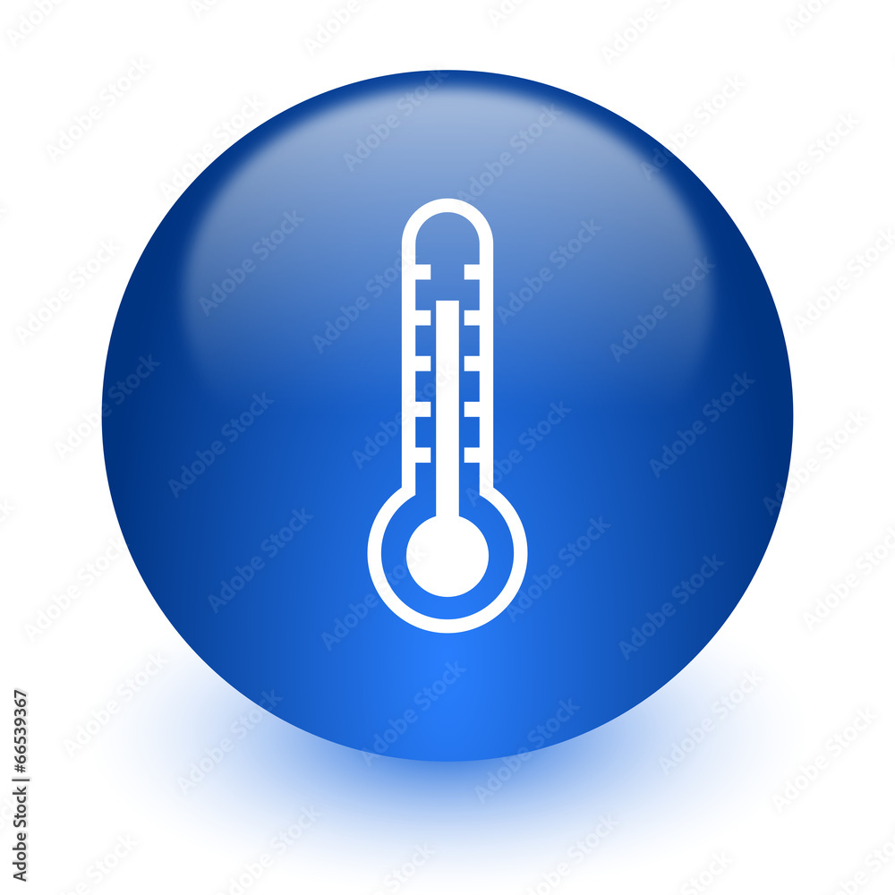 thermometer computer icon on white background thermometer computer icon on white background