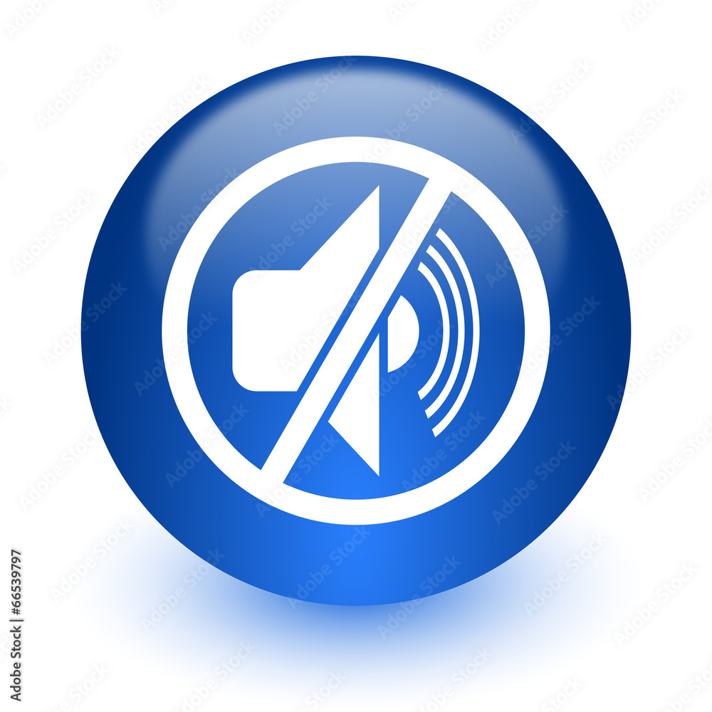 mute computer icon on white background mute computer icon on white background