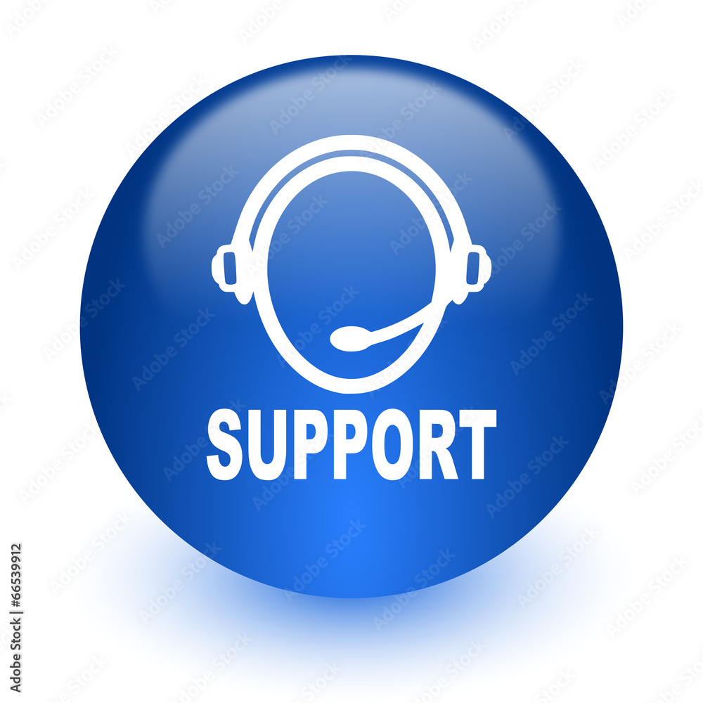 support computer icon on white background