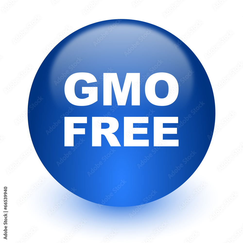 gmo free computer icon on white background gmo free computer icon on white background