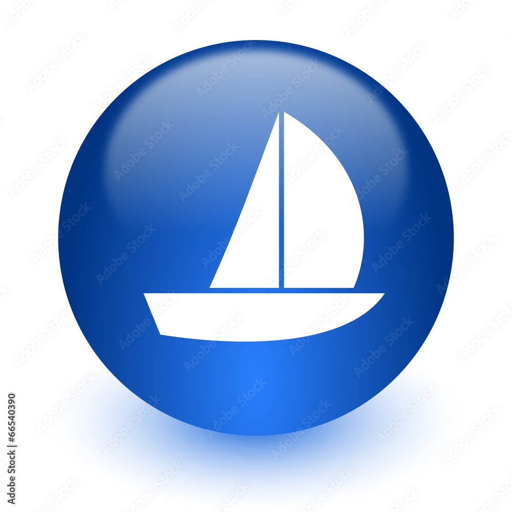 yacht computer icon on white background yacht computer icon on white background