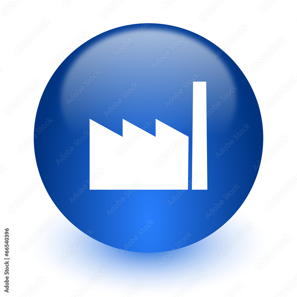 factory computer icon on white background factory computer icon on white background