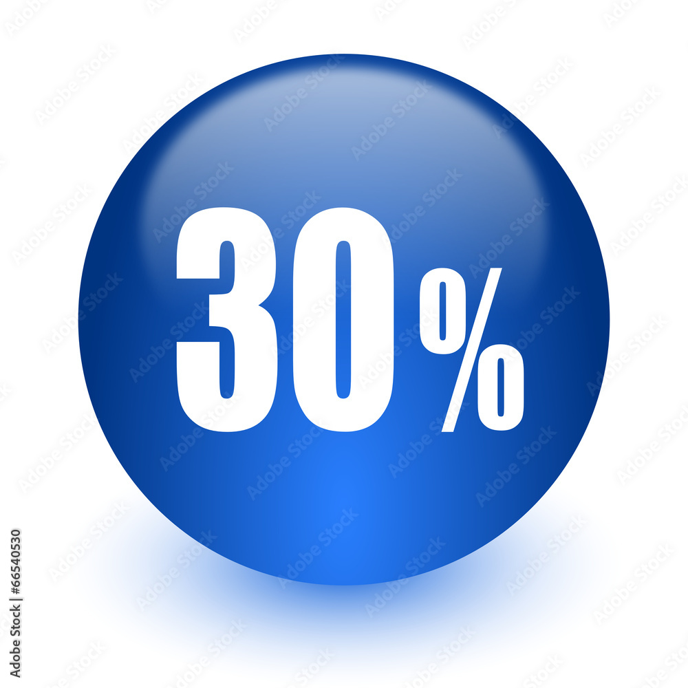 30 percent computer icon on white background 30 percent computer icon on white background
