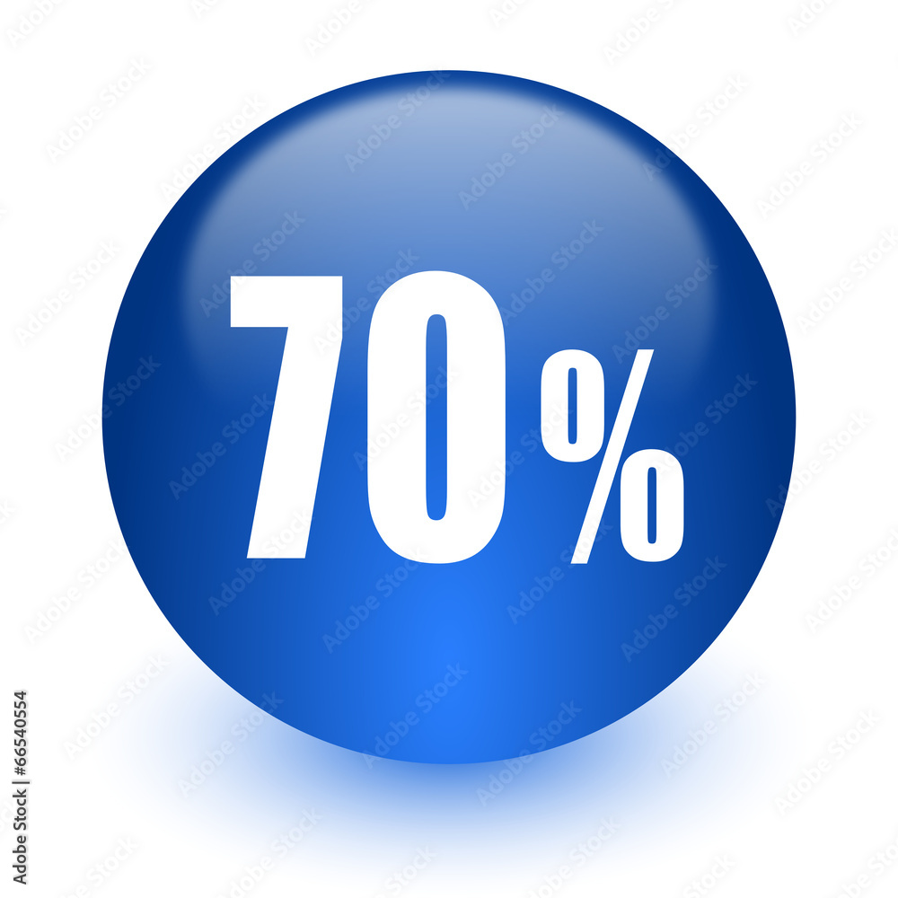 70 percent computer icon on white background 70 percent computer icon on white background