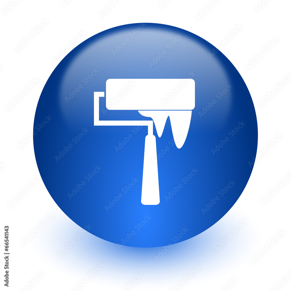 brush computer icon on white background brush computer icon on white background
