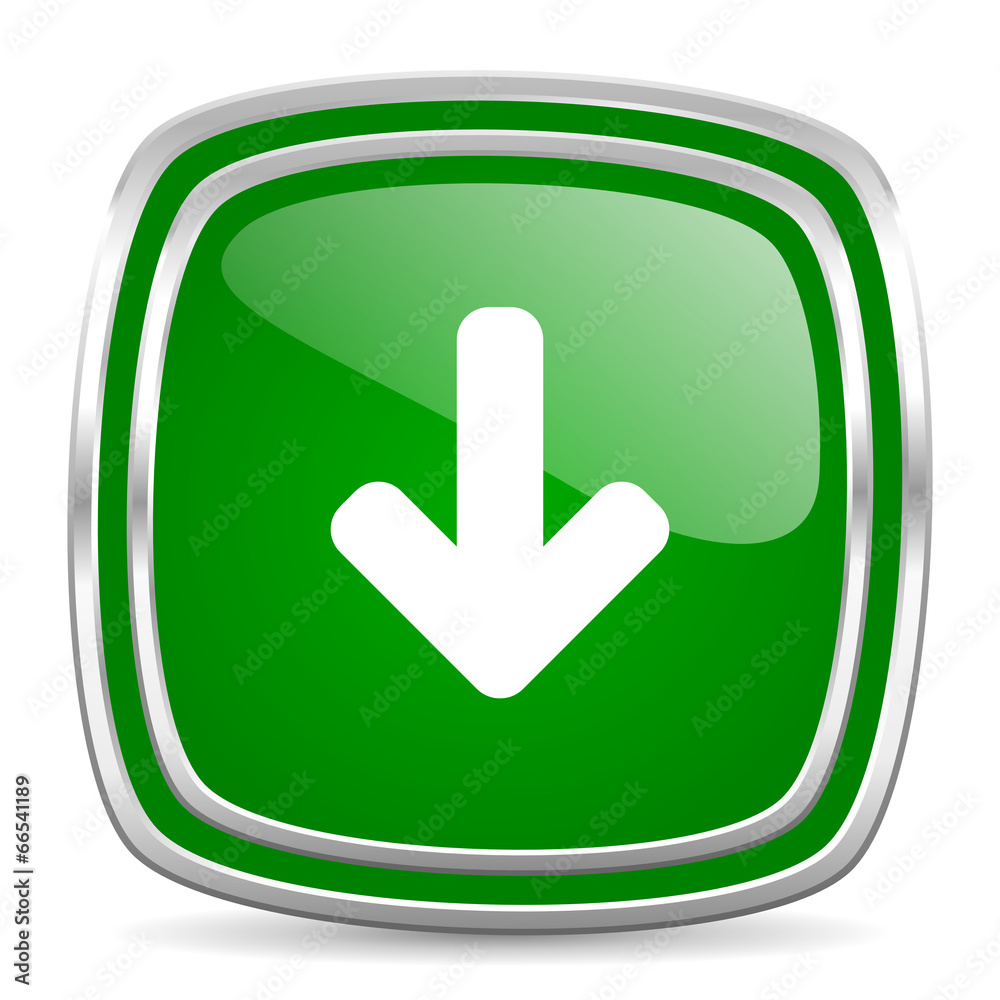 download arrow glossy computer icon on white background download arrow glossy computer icon on white background