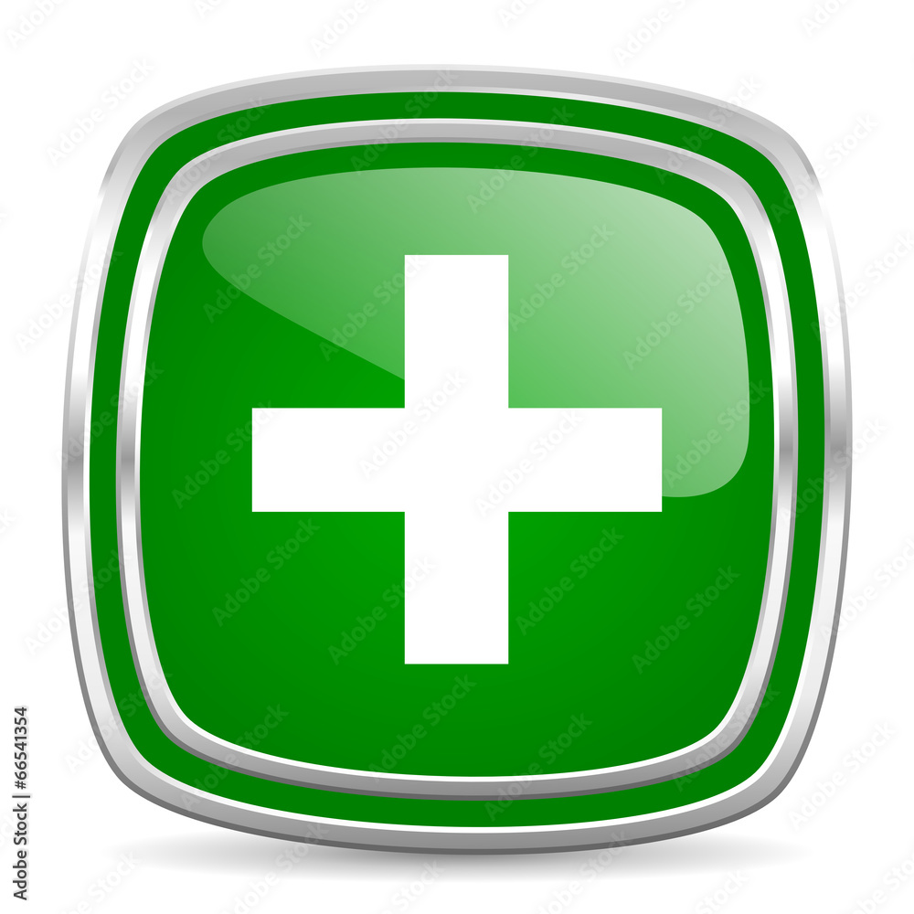 plus glossy computer icon on white background plus glossy computer icon on white background