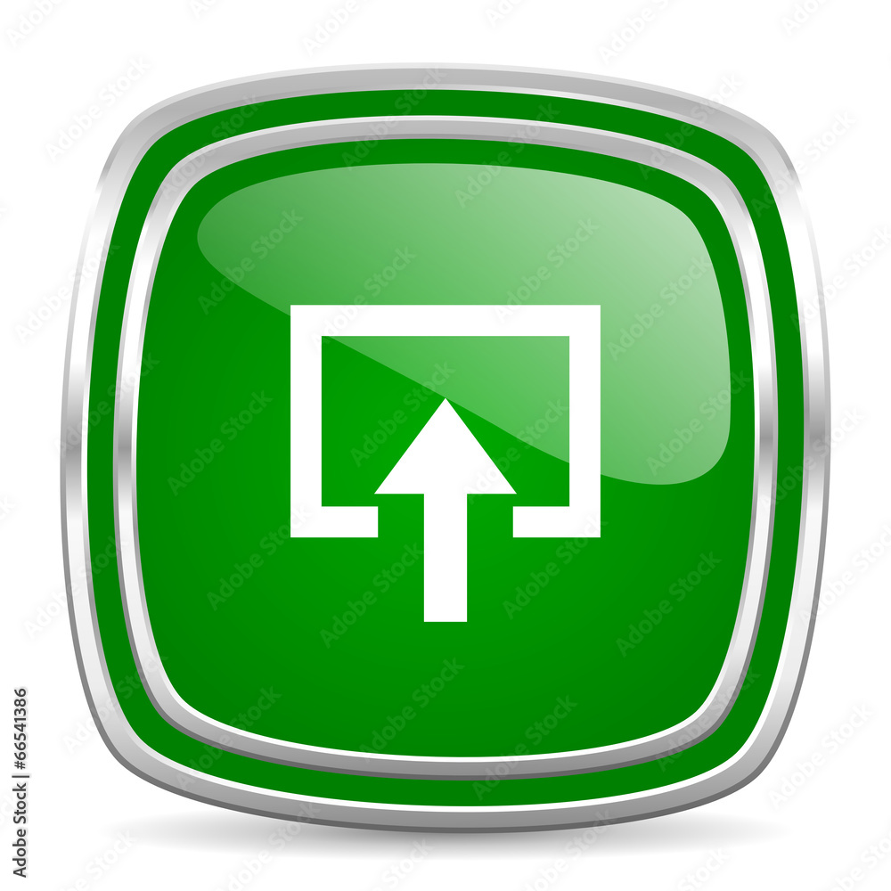 enter glossy computer icon on white background enter glossy computer icon on white background