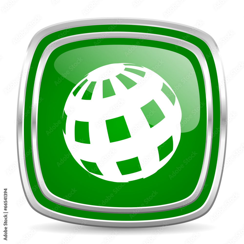 earth glossy computer icon on white background earth glossy computer icon on white background