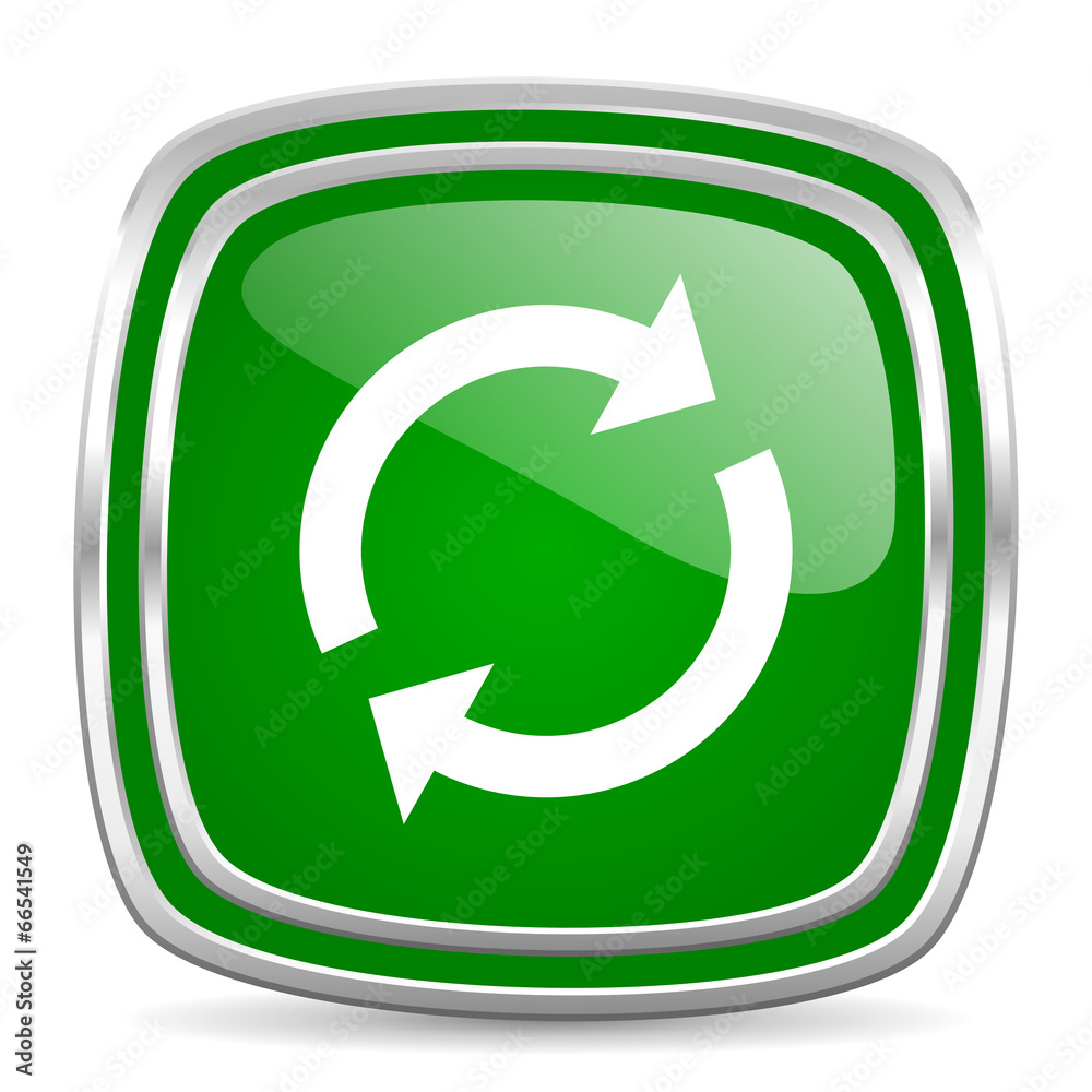 reload glossy computer icon on white background reload glossy computer icon on white background
