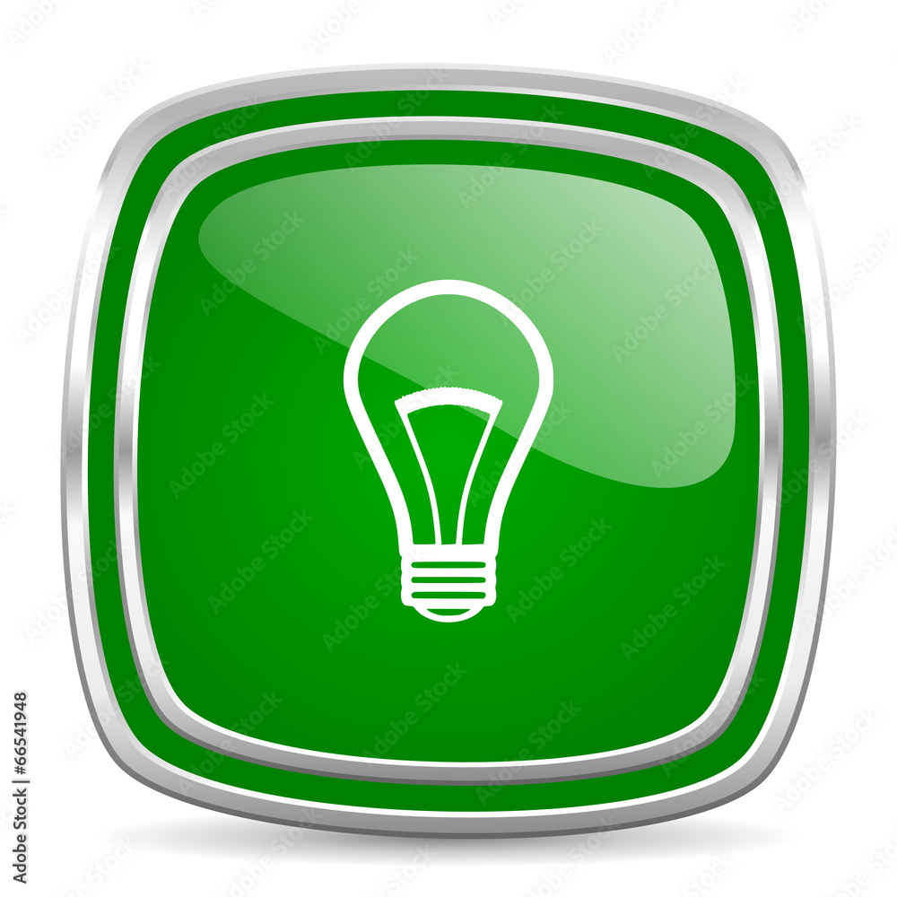 bulb glossy computer icon on white background bulb glossy computer icon on white background