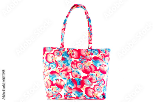 Women bag with red apple