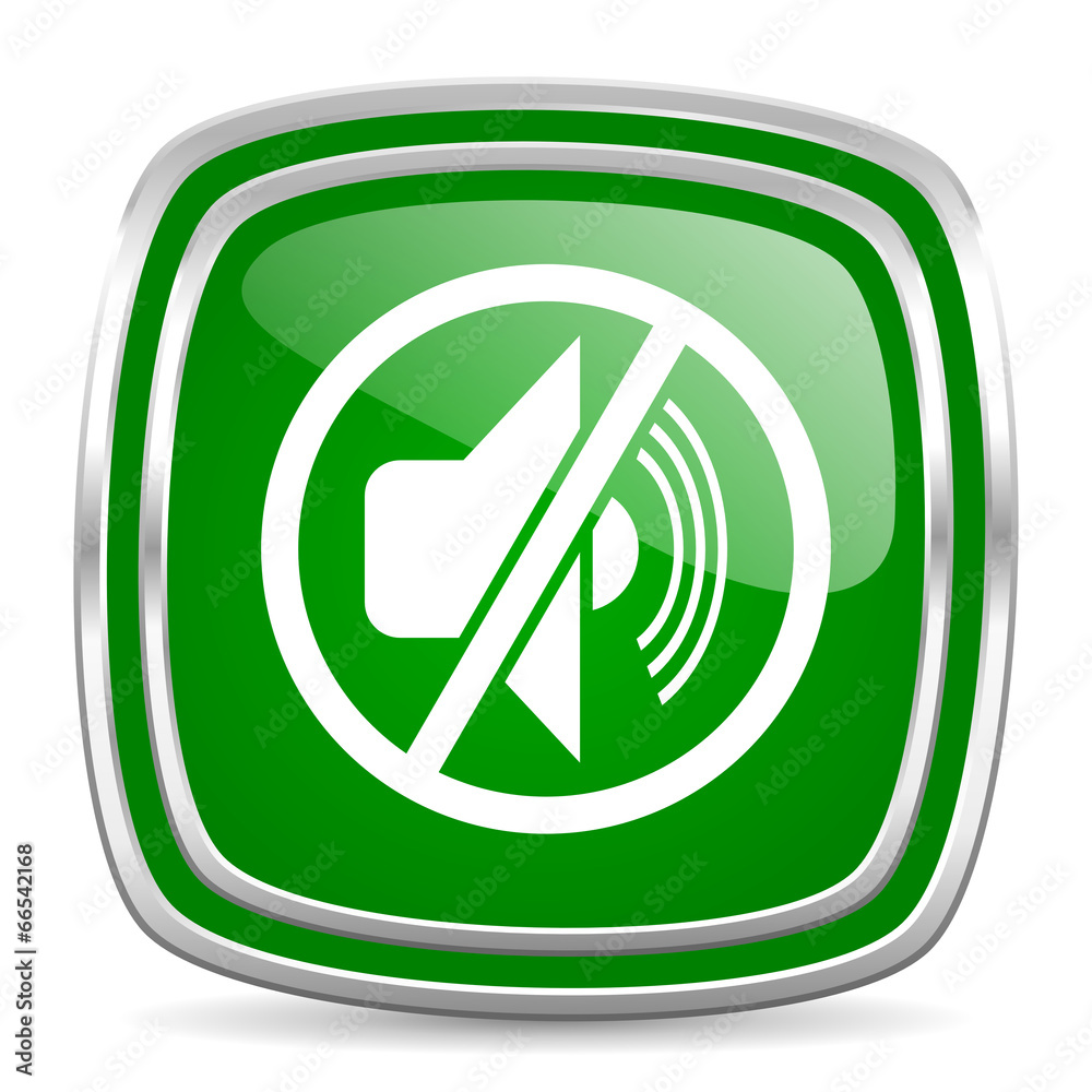 mute glossy computer icon on white background mute glossy computer icon on white background