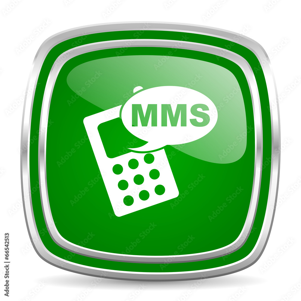 mms glossy computer icon on white background mms glossy computer icon on white background