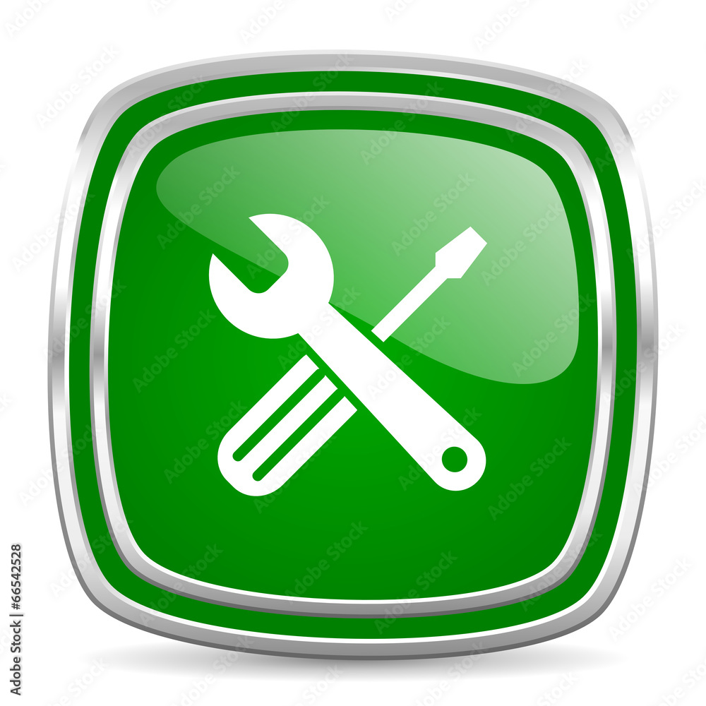 tools glossy computer icon on white background tools glossy computer icon on white background