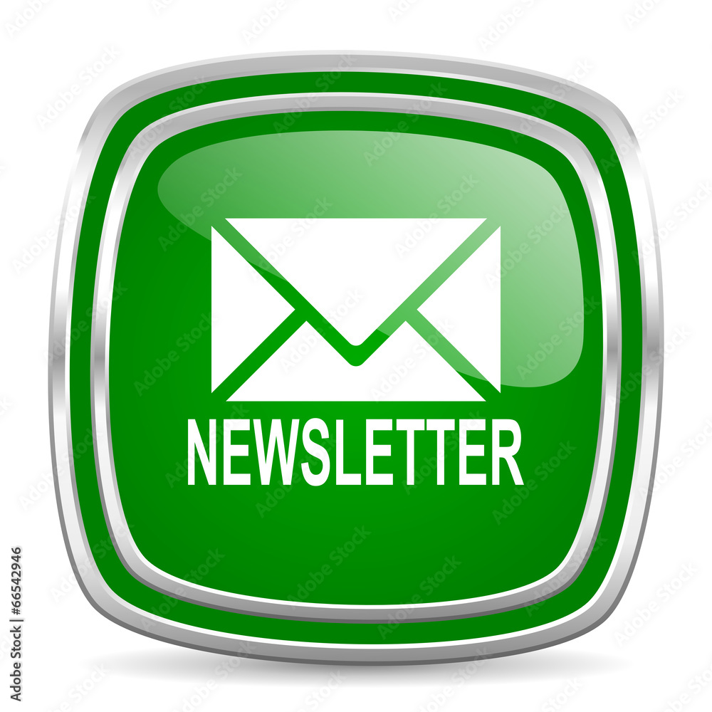 newsletter glossy computer icon on white background newsletter glossy computer icon on white background
