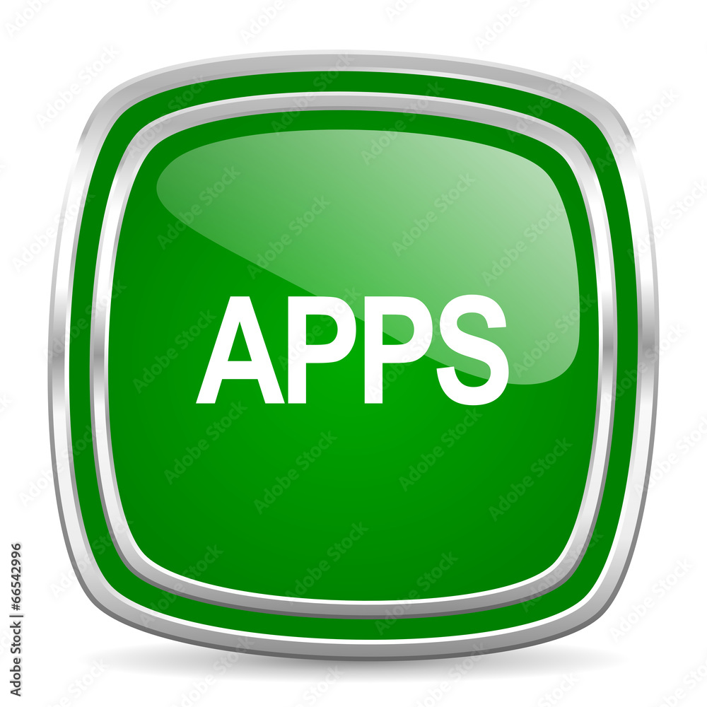 apps glossy computer icon on white background apps glossy computer icon on white background