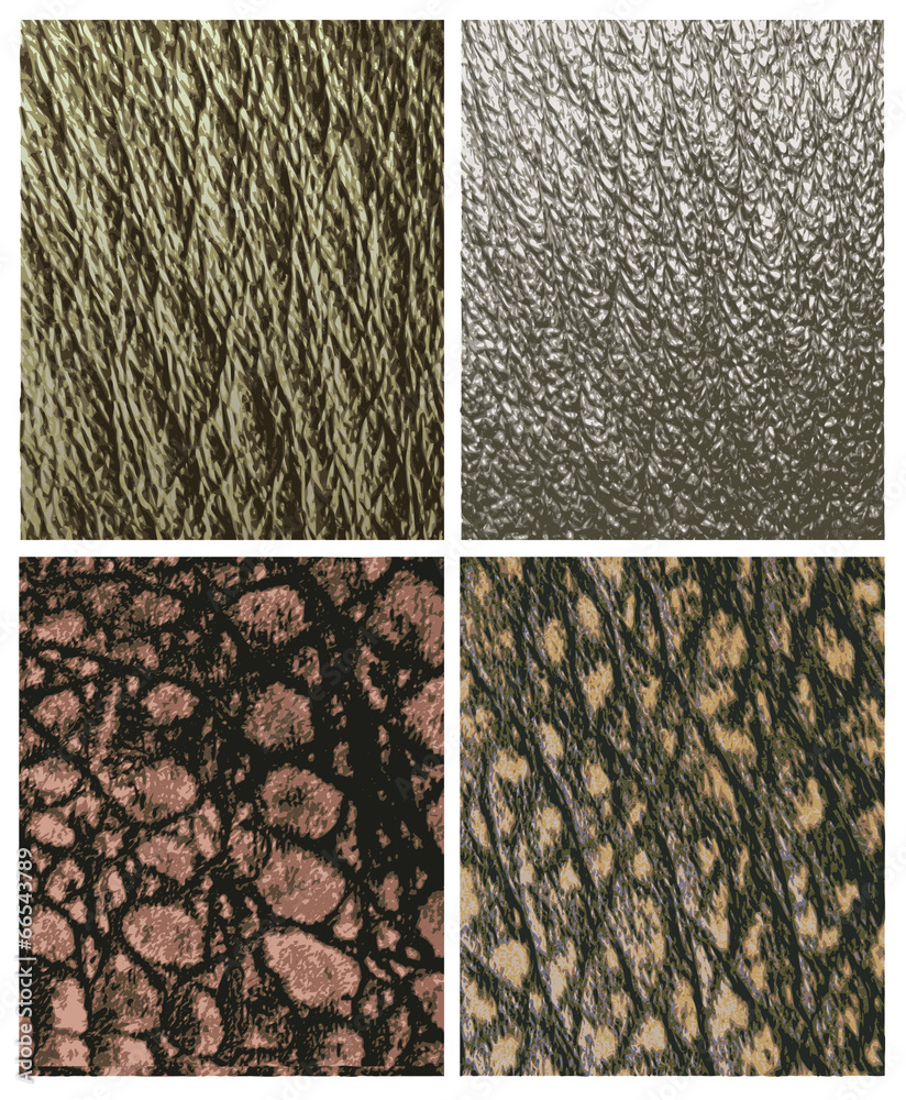 Fototapeta premium Leather reptiles pattern in natural colors