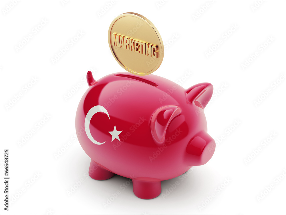 Turkey Marketing Concept Piggy Concept