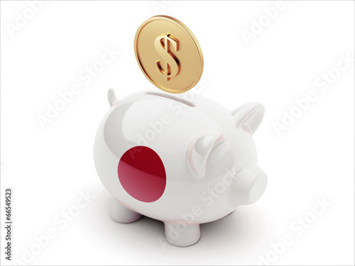 Japan Money Concept Piggy Concept