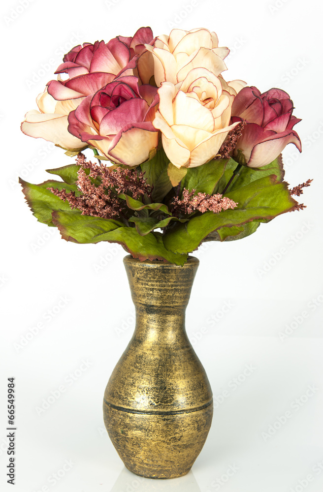 Obraz premium Old vase and flower