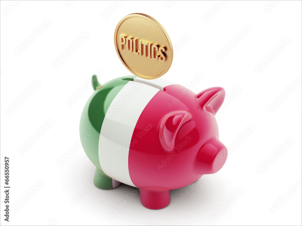 Italy Politics Concept Piggy Concept Italy Politics Concept Piggy Concept
