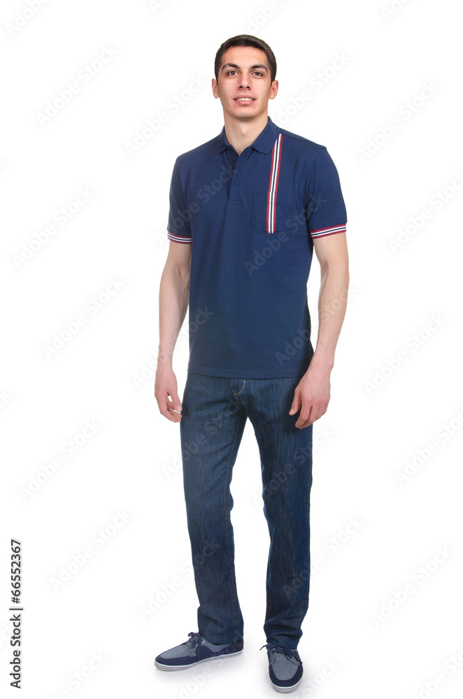 Man in fashion look isolated on white Man in fashion look isolated on white