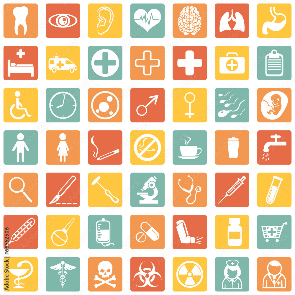Vector Set of Medical Icons Vector Set of Medical Icons
