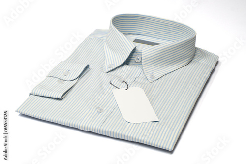 men's shirt and label