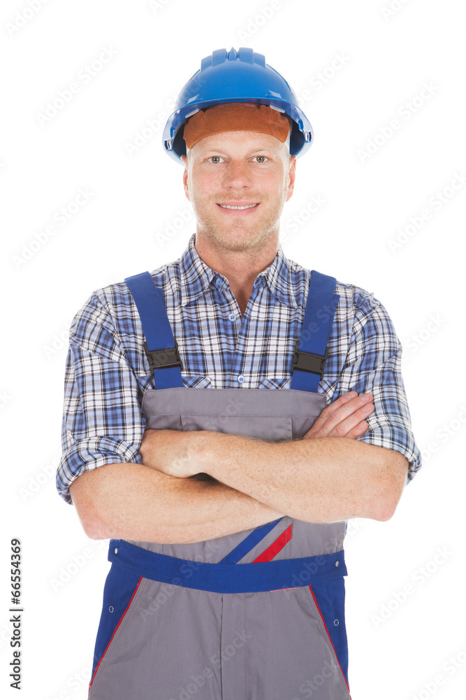 Manual Worker Standing With Hands On Hip Manual Worker Standing With Hands On Hip