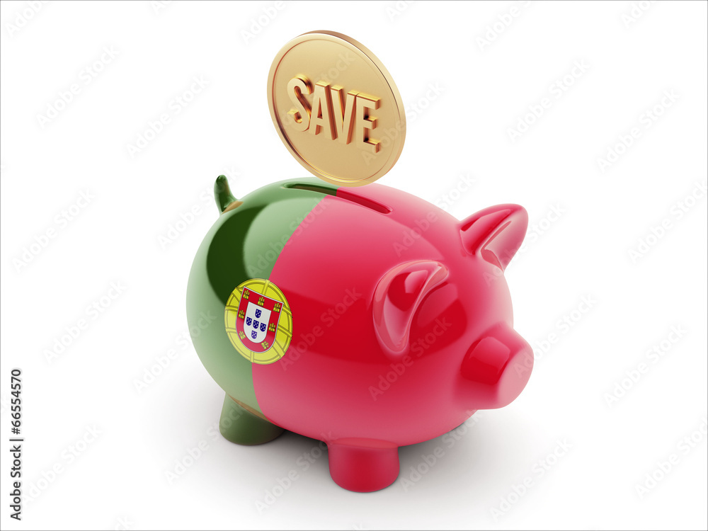 Portugal Save Concept Piggy Concept Portugal Save Concept Piggy Concept