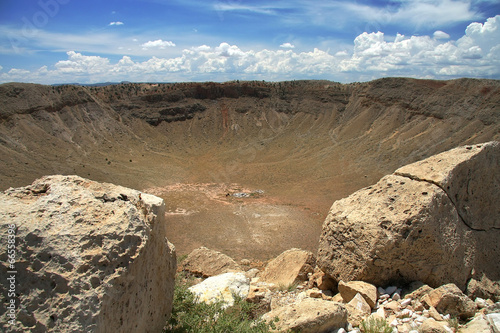 Vászonkép Meteor crater