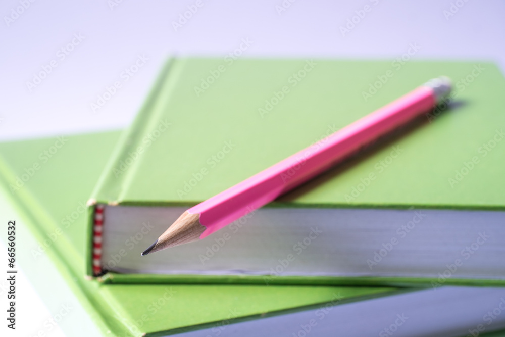 Pencils on books Pencils on books