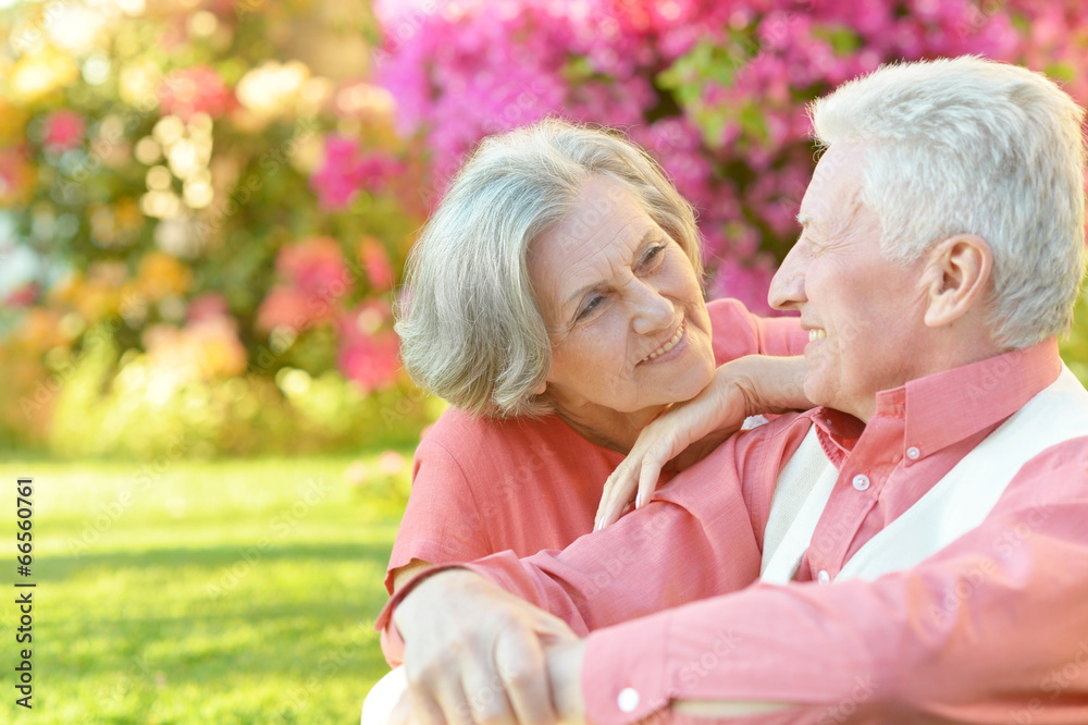 Senior couple at the resort