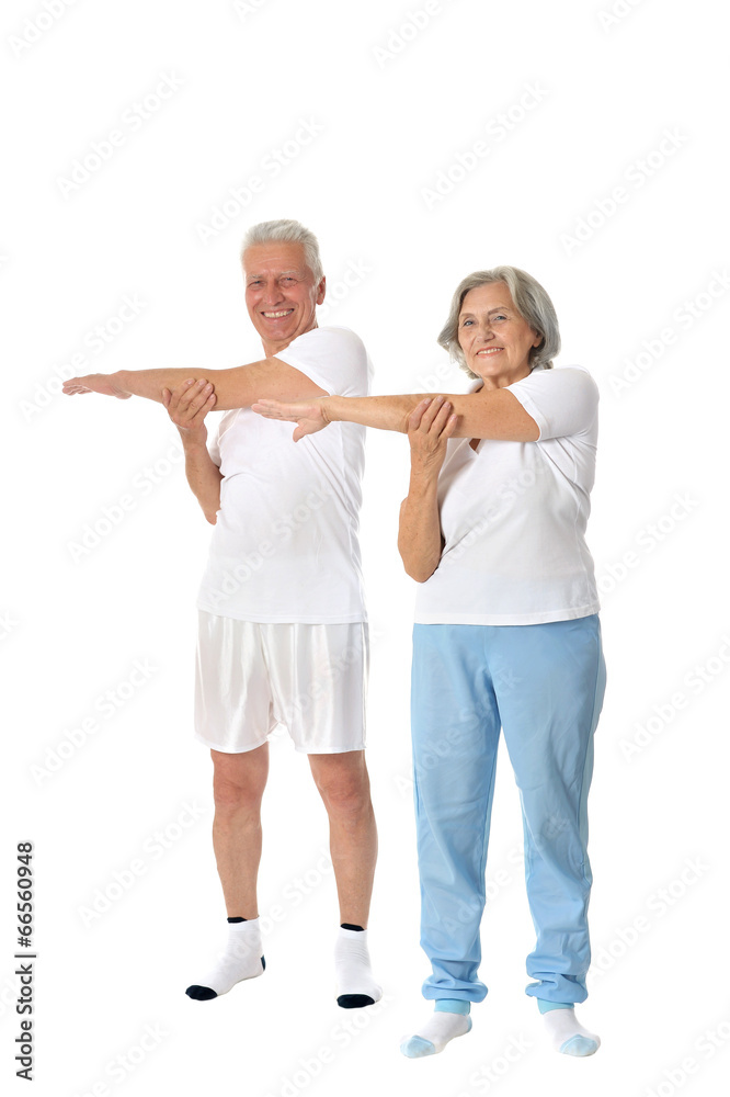 Senior Couple Exercising Senior Couple Exercising