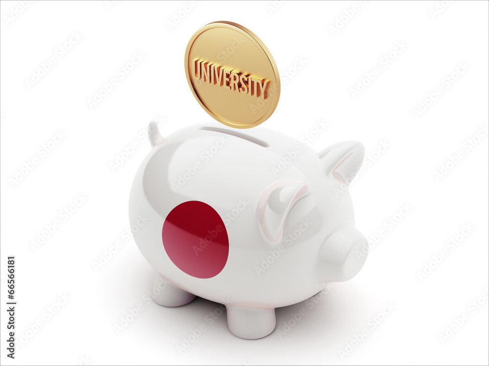 Japan University Concept Piggy Concept Japan University Concept Piggy Concept