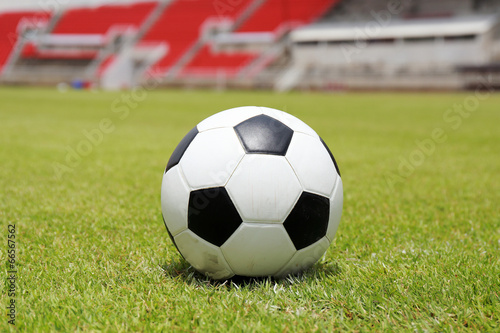 Soccer ball on the field © kungverylucky