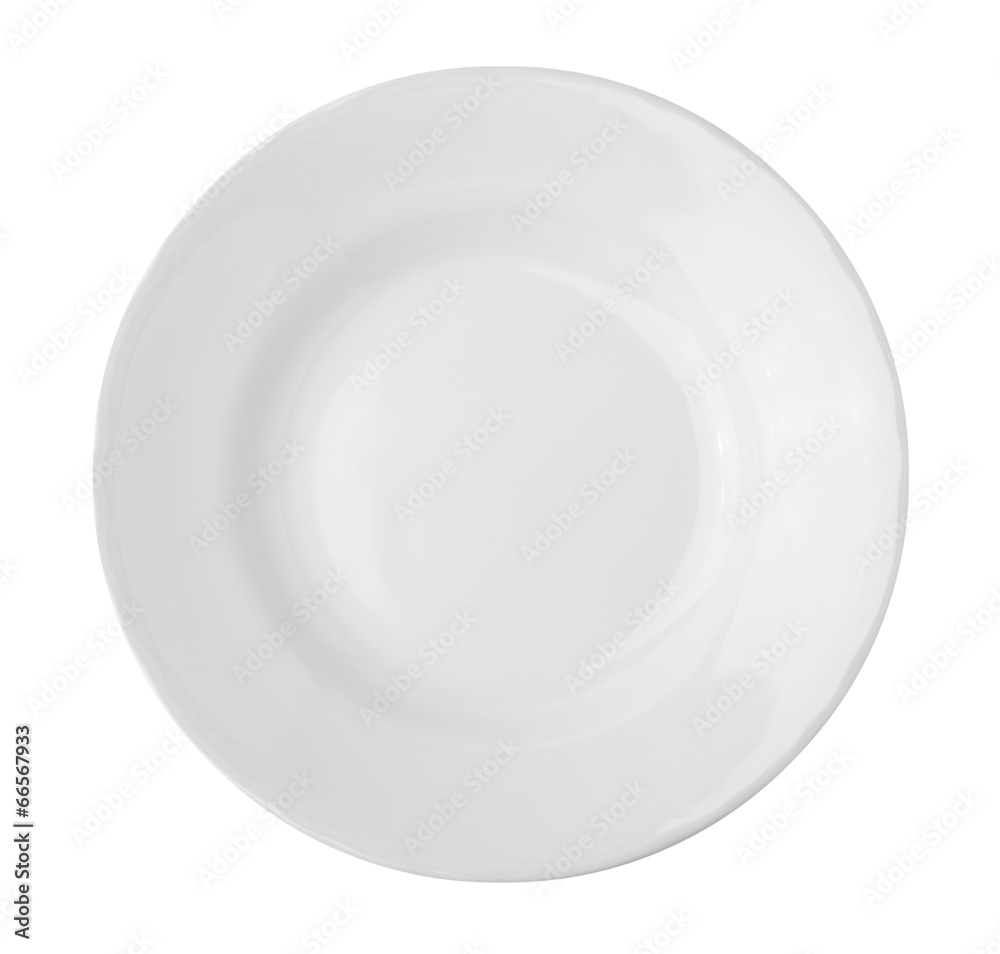 Empty plate isolated on a white background Empty plate isolated on a white background