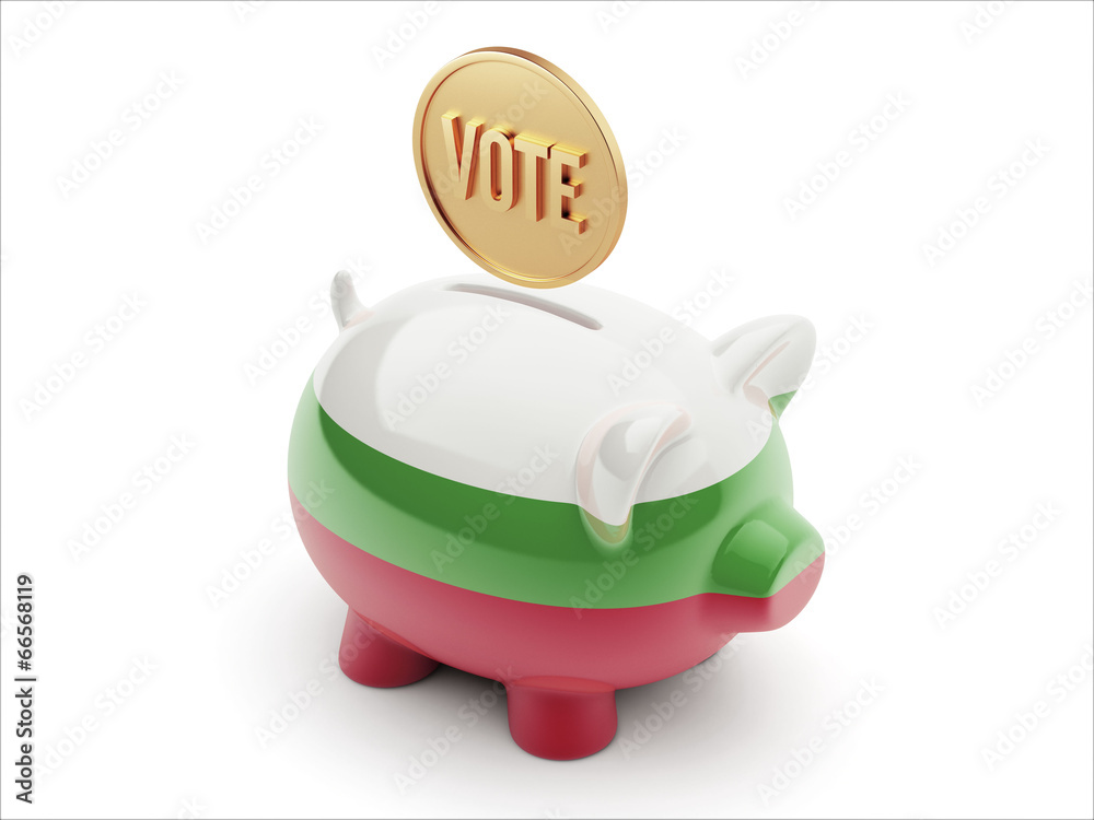 Bulgaria Vote Concept Piggy Concept Bulgaria Vote Concept Piggy Concept