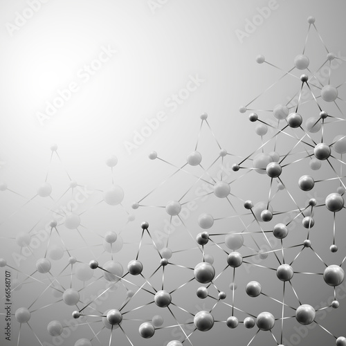 Abstract background, molecule structure vector illustration