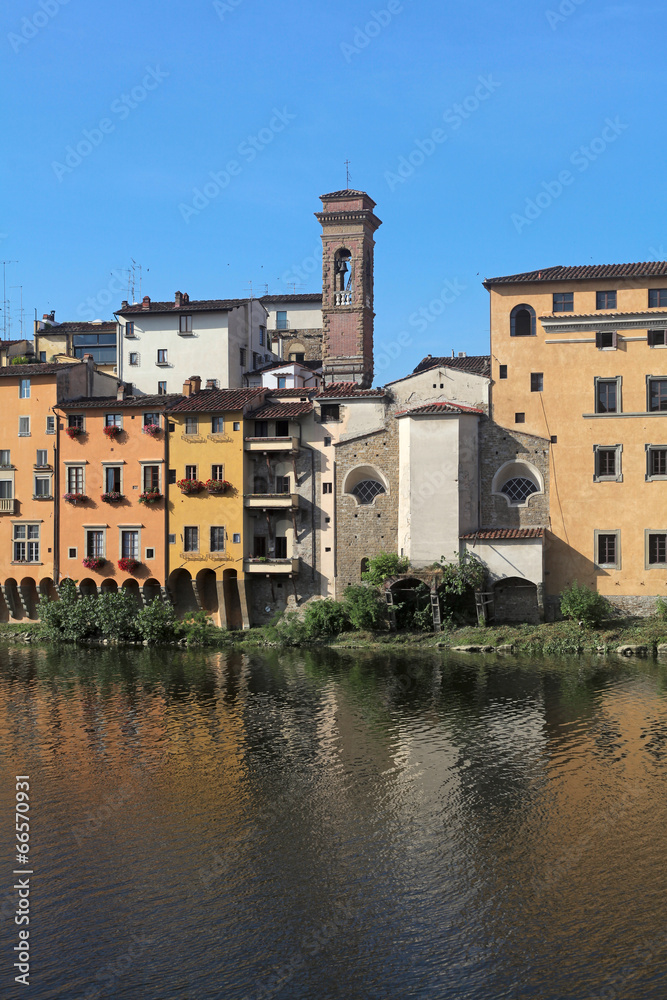 Houses of Lungarno, Florence, Tuscany, Italy