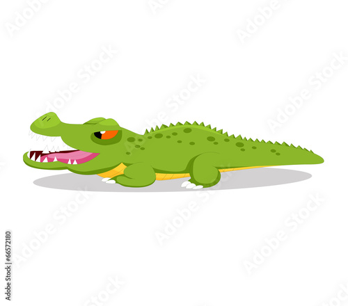 Cute baby crocodile cartoon