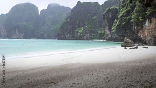 Maya Bay in the rain