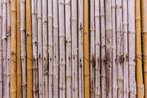 bamboo fence with pattern background